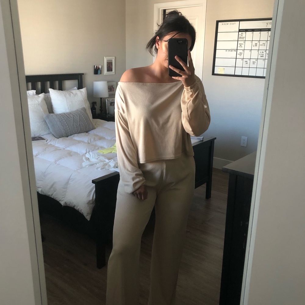 Tan PJ Set